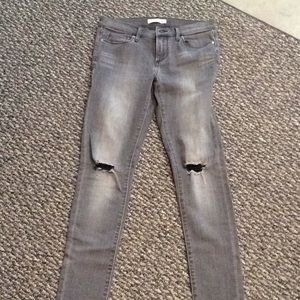 Gray banana republic skinny jeans